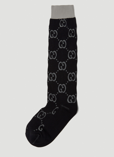 Gucci Gg Techno Socks In Black | ModeSens