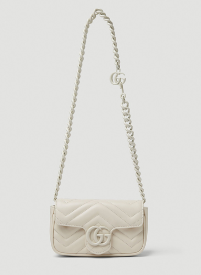 Shop Gucci Gg Marmont 2.0 Belt Bag In White