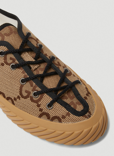 Shop Gucci Tortuga Low Top Sneakers In Camel