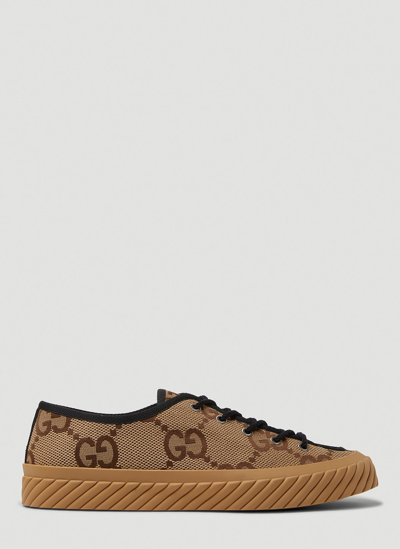Shop Gucci Tortuga Low Top Sneakers In Camel