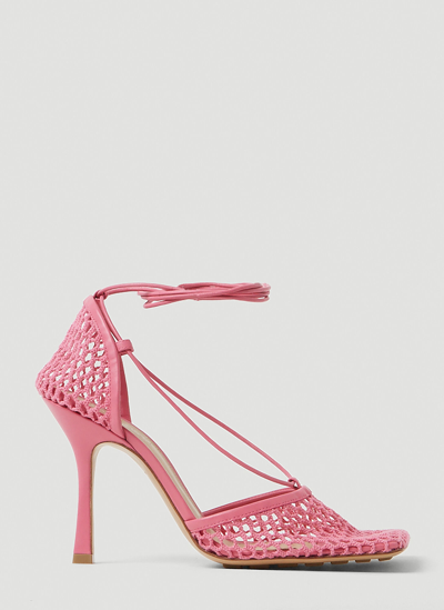 Shop Bottega Veneta Stretch High Heels In Pink