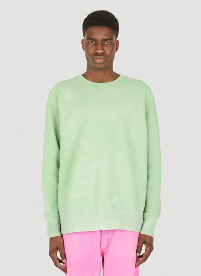 Notsonormal Cosmo Crew-neck Sweatshirt In Green