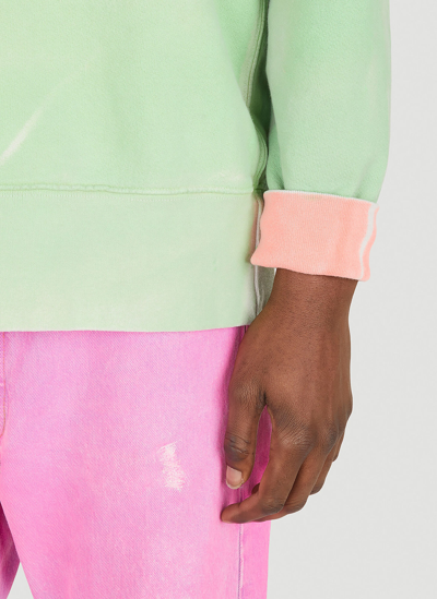 Notsonormal Cosmo Crew-neck Sweatshirt In Green