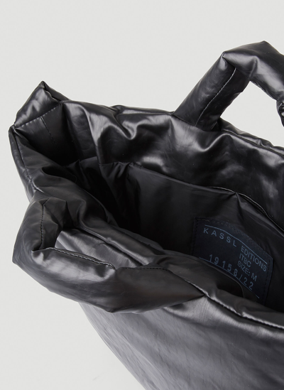 Shop Kassl Editions Pillow Oil Medium Tote Bag In Black