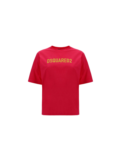 Shop Dsquared2 T-shirt In Fuxia