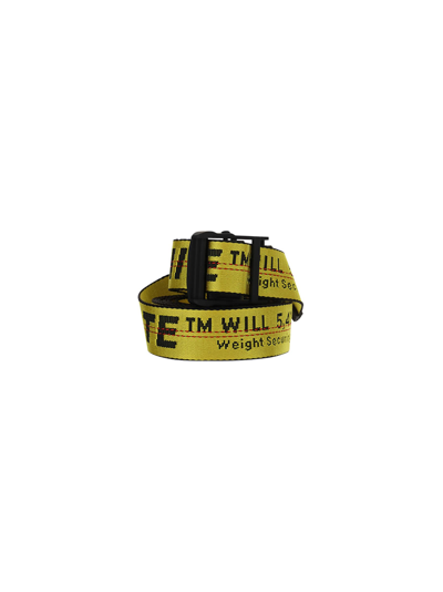 Off-white Off White Classic Industrial Belt In Yellow Black | ModeSens