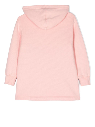 Palm Angels Logo-print Hooded Dress In Pink