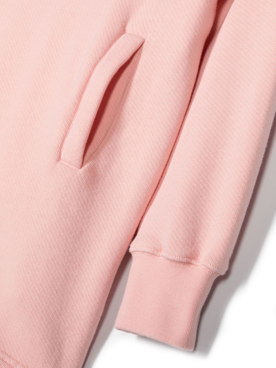 Palm Angels Logo-print Hooded Dress In Pink