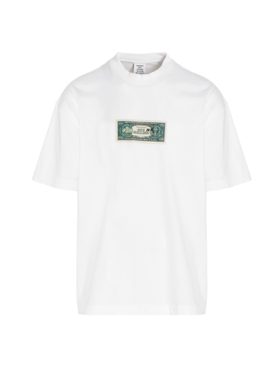 Shop Vetements T-shirt One In A Million In Bianco