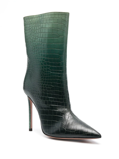 Shop Aquazzura So Matignon 105mm Ankle Boots In Green