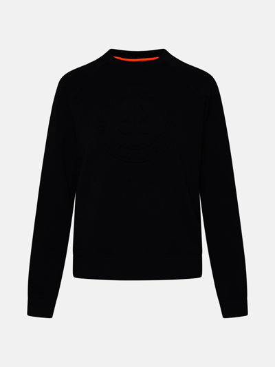 Shop Moose Knuckles Black Cotton Blend Fulton Sweatshirt