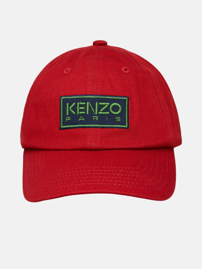 Shop Kenzo Red Cotton Cap