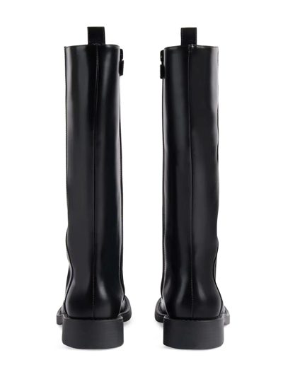 Shop Gucci Horsebit Knee-high Boots In Black