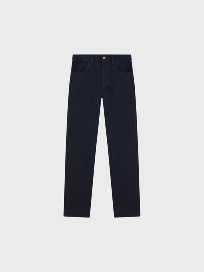 Shop Pangaia Nettle Denim Straight Leg Jeans — Black W33 | M35