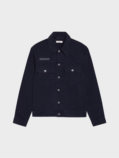 Shop Pangaia Nettle Denim Jacket — Black Xl