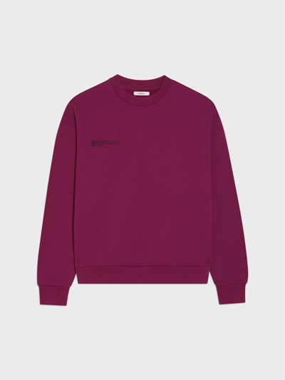 Shop Pangaia Signature Sweatshirt In Plum Purple