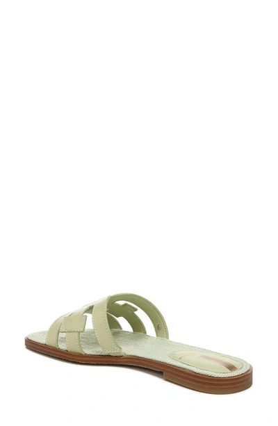 Shop Sam Edelman Woven Bay Slide Sandal In Pistachio