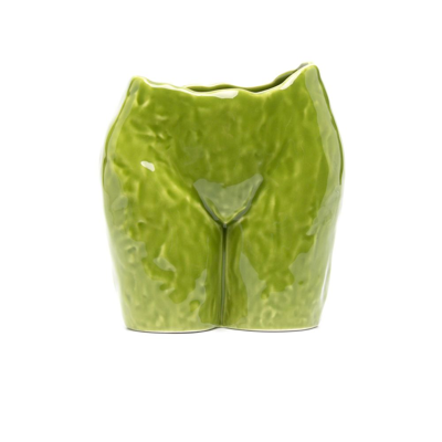 Shop Anissa Kermiche Green Popotin Earthenware Pot