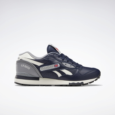 Shop Reebok Men's Lx8500 Running Shoes In Vector Navy/chalk/pure Grey 5