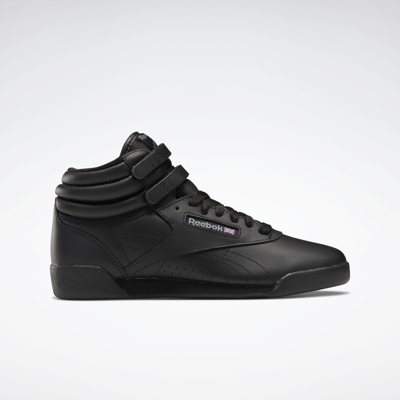 Shop Reebok Unisex Freestyle Hi Shoes In Black/grey