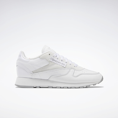 Shop Reebok Unisex Classic Leather Make It Yours Shoes In Ftwr White/pure Grey 4/rhodonite