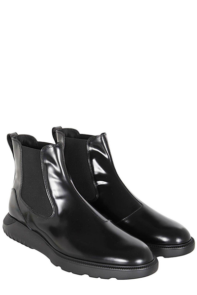 Shop Hogan H600 Chelsea Boots In Black