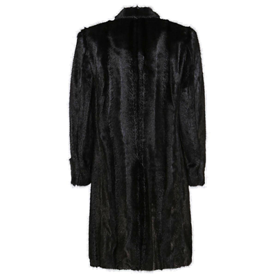 Shop Balmain Long Sleeved Double-breasted Coat
