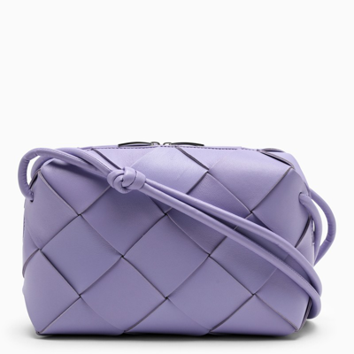 Shop Bottega Veneta Lilac Small Cassette Bag In Metal