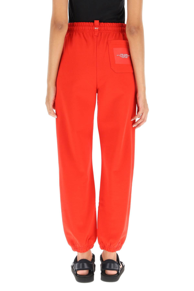 Shop Marc Jacobs Sweatpants With Logo Embroidery In Red