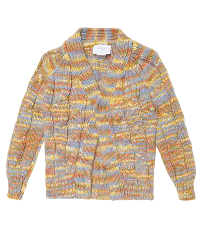 Paade Mode Cable-knit Cardigan In Oslo Blue