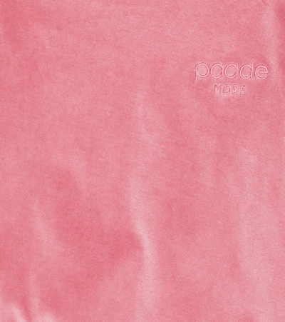 Paade Mode Velvet Sweatshirt In Copenhagen Pink