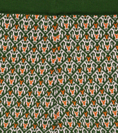 Paade Mode Patterned Wool-blend Sweatpants In Cannoli Green