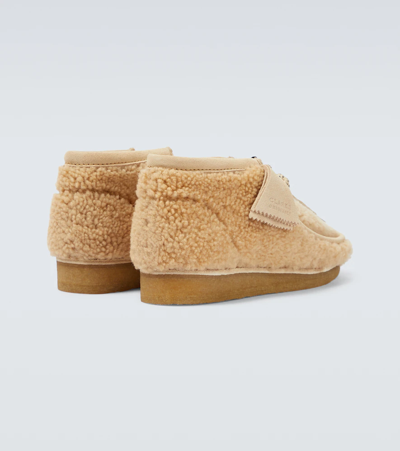 Shop Moncler Genius X Clarks 2 Moncler 1952 Wallabee Loafers In Beige