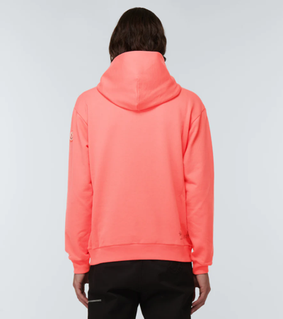 Shop Moncler Printed Cotton Hoodie In Tbc