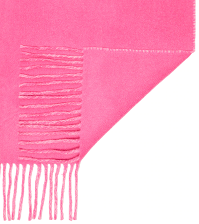 Shop Jacquemus Logo Jacquard Wool Scarf In Multi-pink