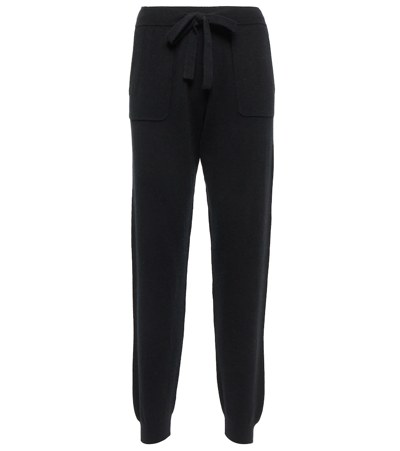 Shop Jardin Des Orangers Wool And Cashmere Sweatpants In Black