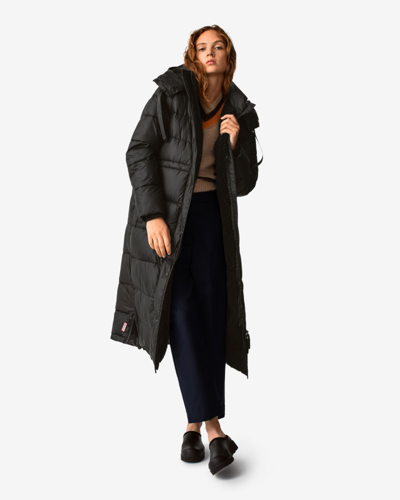 Hunter Women's Intrepid Insulated Long Puffer Coat In Black | ModeSens