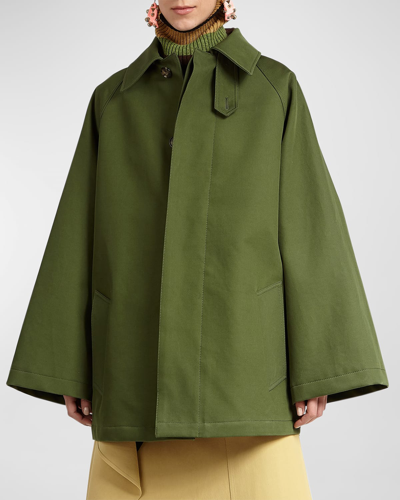 Shop Colville Donkey Collared A-line Jacket In Khaki