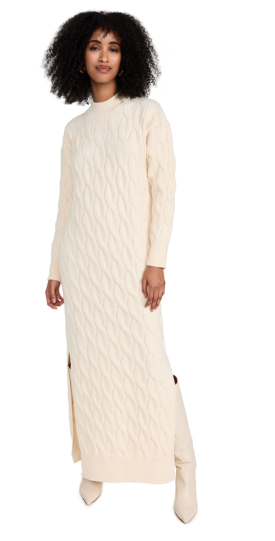 Shop Line & Dot Dorothy Sweater Dress In Creme