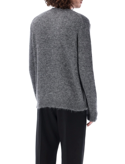 Shop Jil Sander Alpaca Sweater In Stone Grey