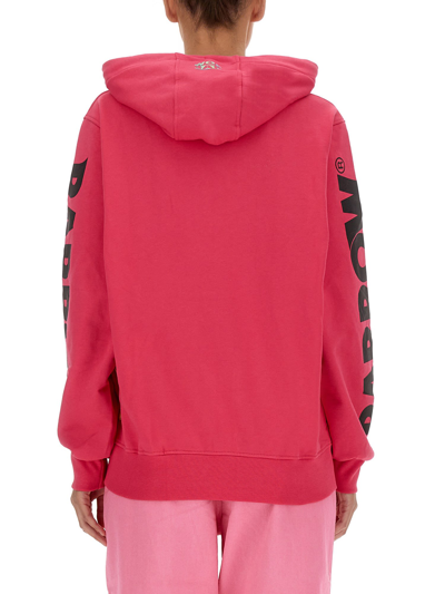 Shop Barrow Hoodie Sweatshirt In Fucsia