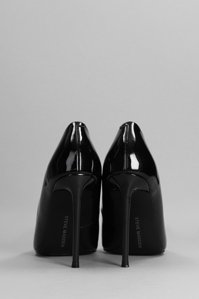 Shop Steve Madden Vala Pumps In Black Patent Leather