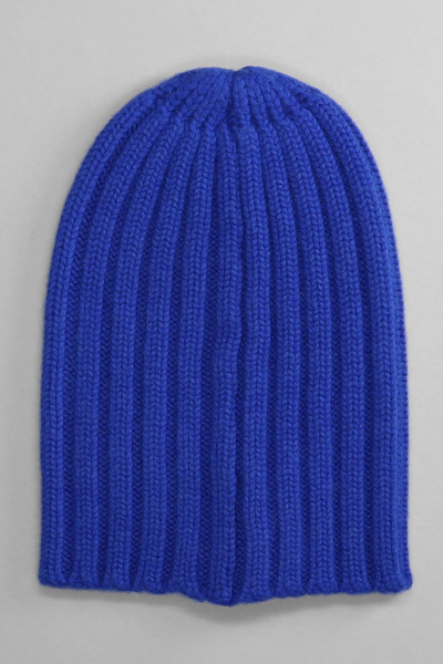 Shop Laneus Hats In Blue Cashmere