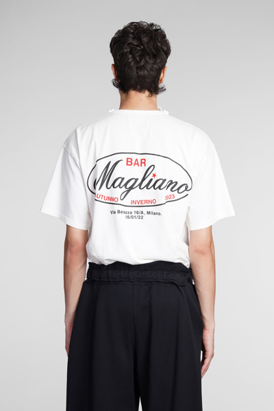 Shop Magliano T-shirt In White Cotton