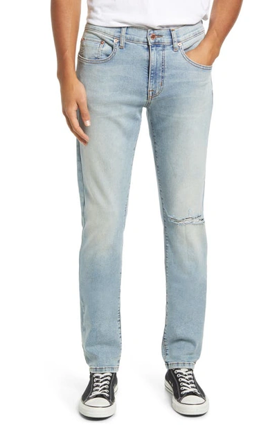 Shop Modern American Fig Ripped Skinny Fit Stretch Jeans In Eureka Rip Knee
