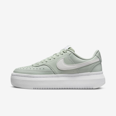Shop Nike Women's Court Vision Alta Shoes In Green