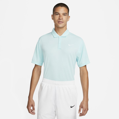 Shop Nike Men's Court Dri-fit Tennis Polo In Blue