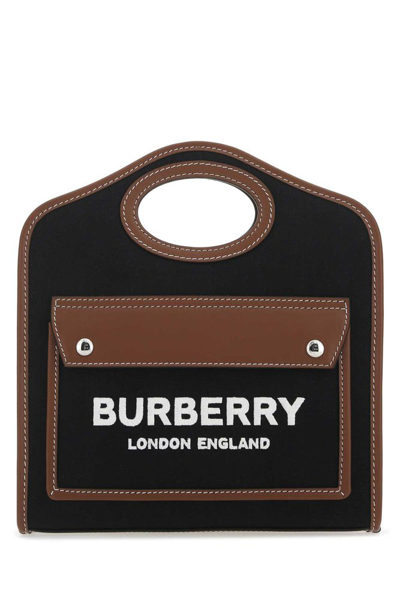 Shop Burberry Logo Embroidered Cut In Multi