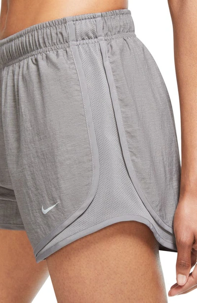 Shop Nike Tempo Dri-fit Running Shorts In Gunsmoke/ Wolf Grey
