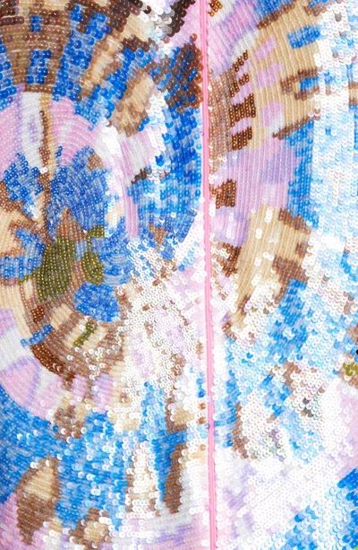 Ashish Gender Inclusive Sequin Tie Dye Top In Bermuda